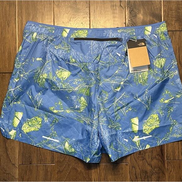 NWT North Face Shorts Men's XL Limitless Run Wander Blue Supersonic Valley $45 - Picture 5 of 6
